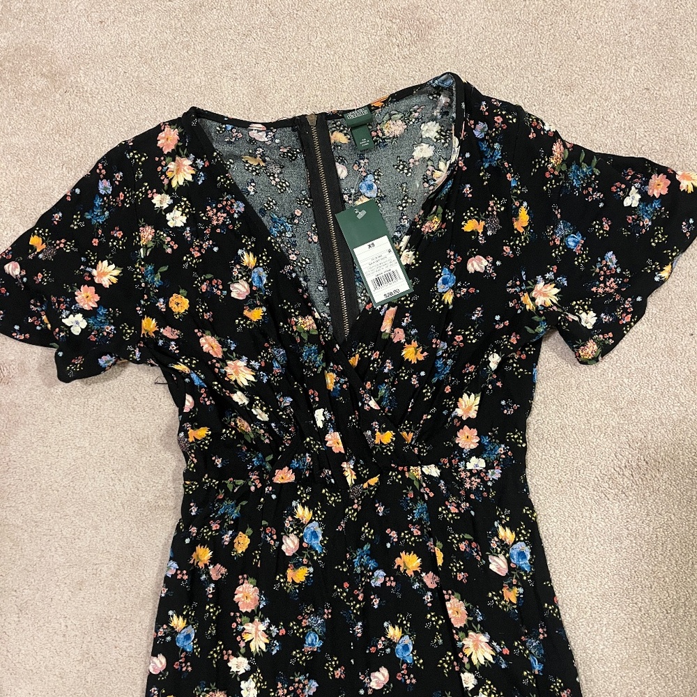 Wild Fable Jumpsuit floral XS NWT